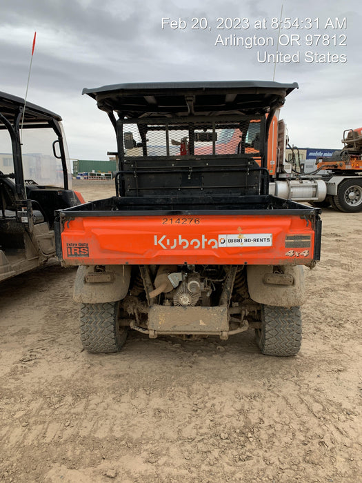 2022 Kubota RTV-X1140W-H Plastic Canopy, Windshield Acrylic Clear, LED Strobe Light, Wire Harness Kit, Back up Alarm