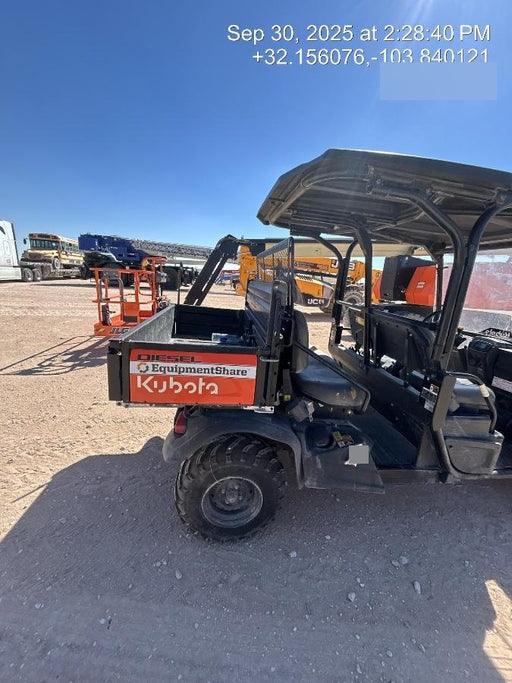 2022 Kubota RTV-X1140W-H Plastic Canopy, Windshield Acrylic Clear, LED Strobe Light, Wire Harness Kit, Back up Alarm