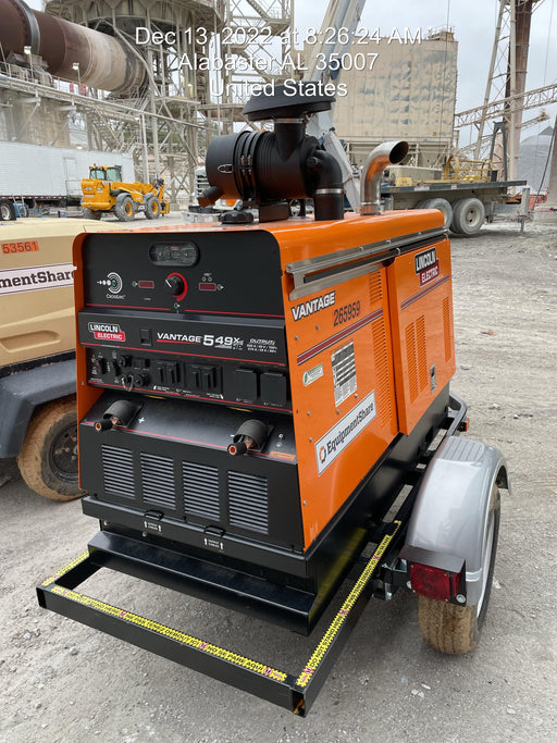 2022 Lincoln Electric Vantage 549X Crosslink Technology, Trailer Mounted, ES Decals, T3