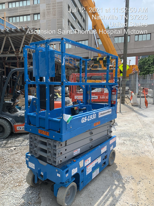 2020 Genie GS-1930 Solid Non Marking Tires, Beacon, Folding rails with half height swing gate