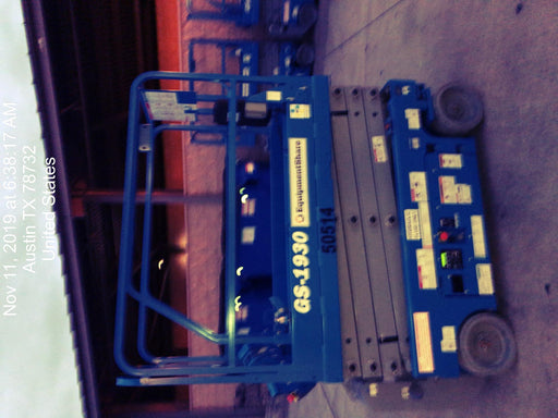 2019 Genie GS-1930 Fixed Rails with Chain Entry