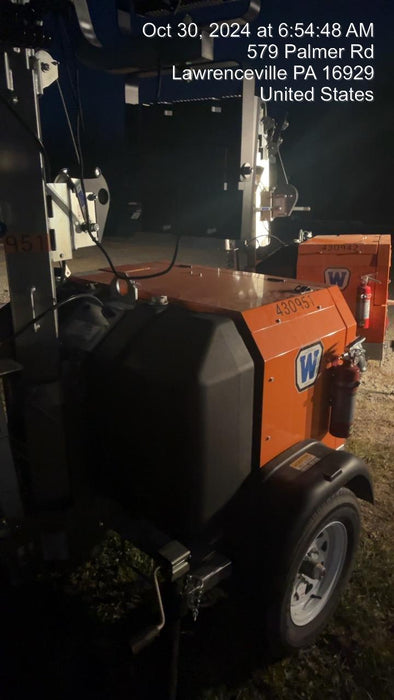 2024 Wanco WLTT-4MM4K Diesel, Deep Sea Controller, Shore Power Plug, Auto Start, (4) 350W LED Floodlights, 4kW Generator, 60 Gal Fuel Tank, 2" Ball, T3