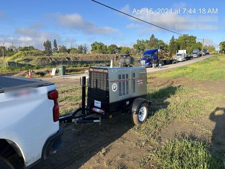 2021 Lincoln Electric Air Vantage 566 Air Vantage 566X Ready Pak 3 (includes trailer, cable rack, fender light kit); no telematics