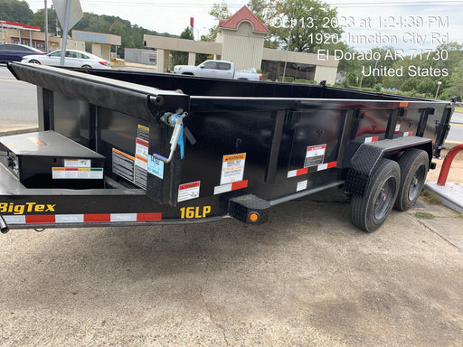 2024 BIG TEX TRAILER 16LP - 16' Bumper Pull Dump Trailer