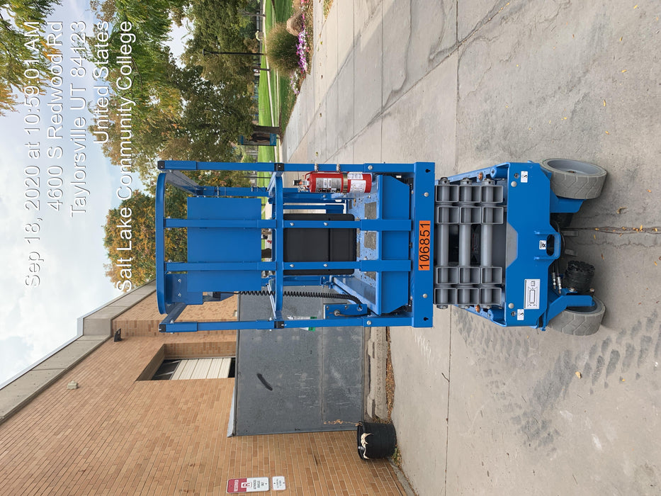 2020 Genie GS-1930 Solid Non Marking Tires, Beacon, Folding rails with half height swing gate, 800W Inverter