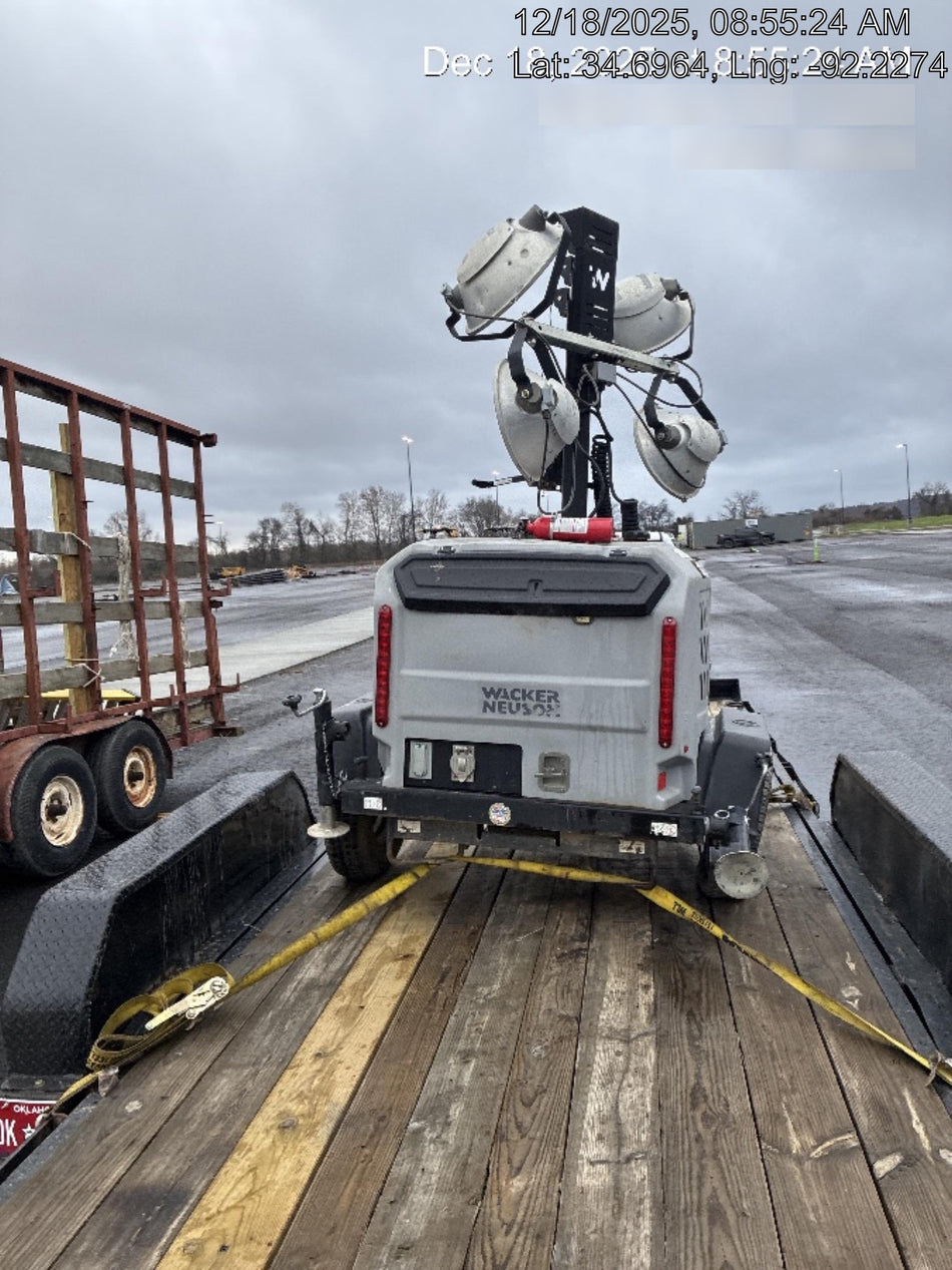 2019 Wacker Neuson LTV6L-MH Wacker Neuson LTV6L Mobile Light Tower w/Fuel Level Sensor Installed