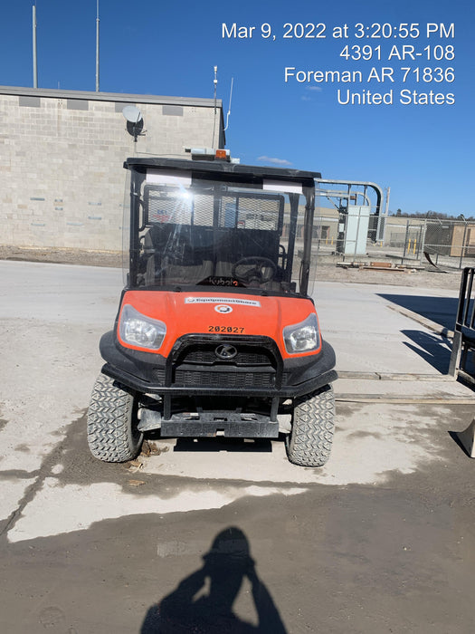 2022 Kubota RTV-X1140W-H Plastic Canopy, Windshield Acrylic Clear, LED Strobe Light, Wire Harness Kit, Back up Alarm