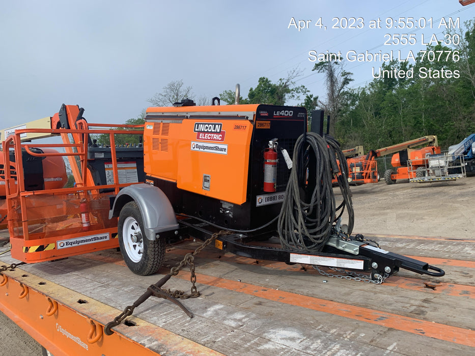 2022 Lincoln Electric LE400 Kubota V1505, Trlr, Cable Rack, Light Kit, ES Decals, T3