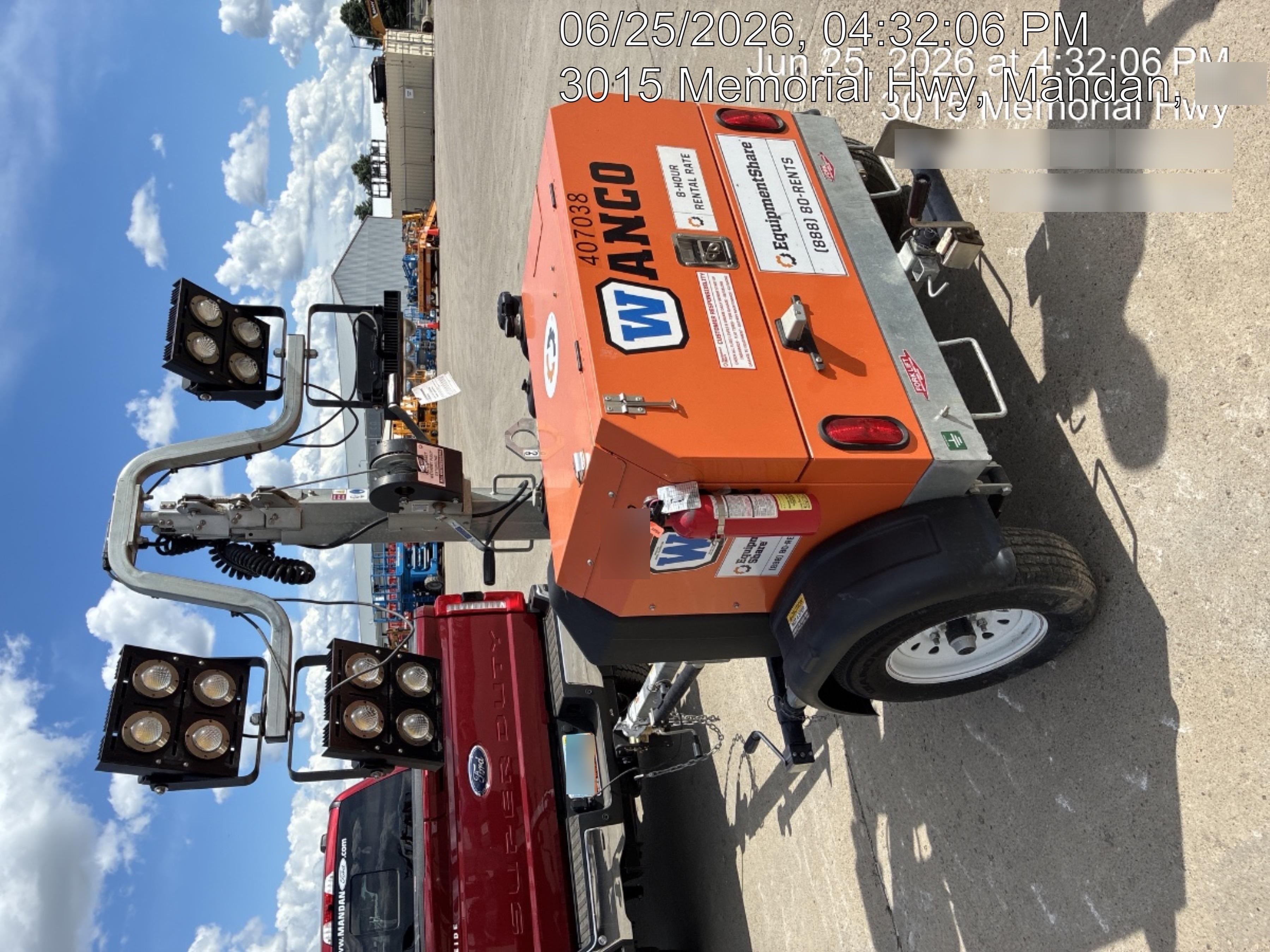2024 Wanco WLTT-4MM4K Diesel, Deep Sea Controller, Shore Power Plug, Auto Start, (4) 350W LED Floodlights, 4kW Generator, 60 Gal Fuel Tank, 2" Ball, T3