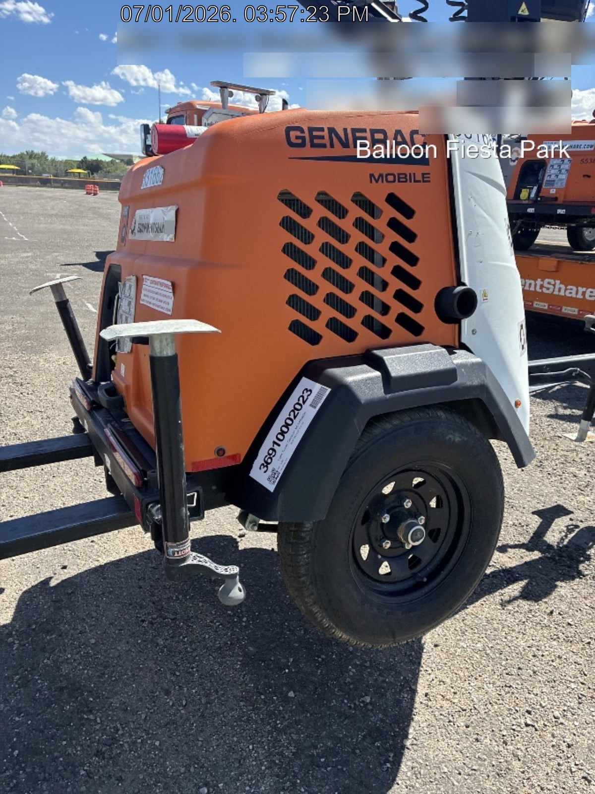 2023 Generac MLT2 Diesel, Flex Switch 120V Input, Powerzone Controller, 
(4) 320W LED Lights, 4kW Generator, 39.9 Gal Fuel Tank, 2" Ball, T3