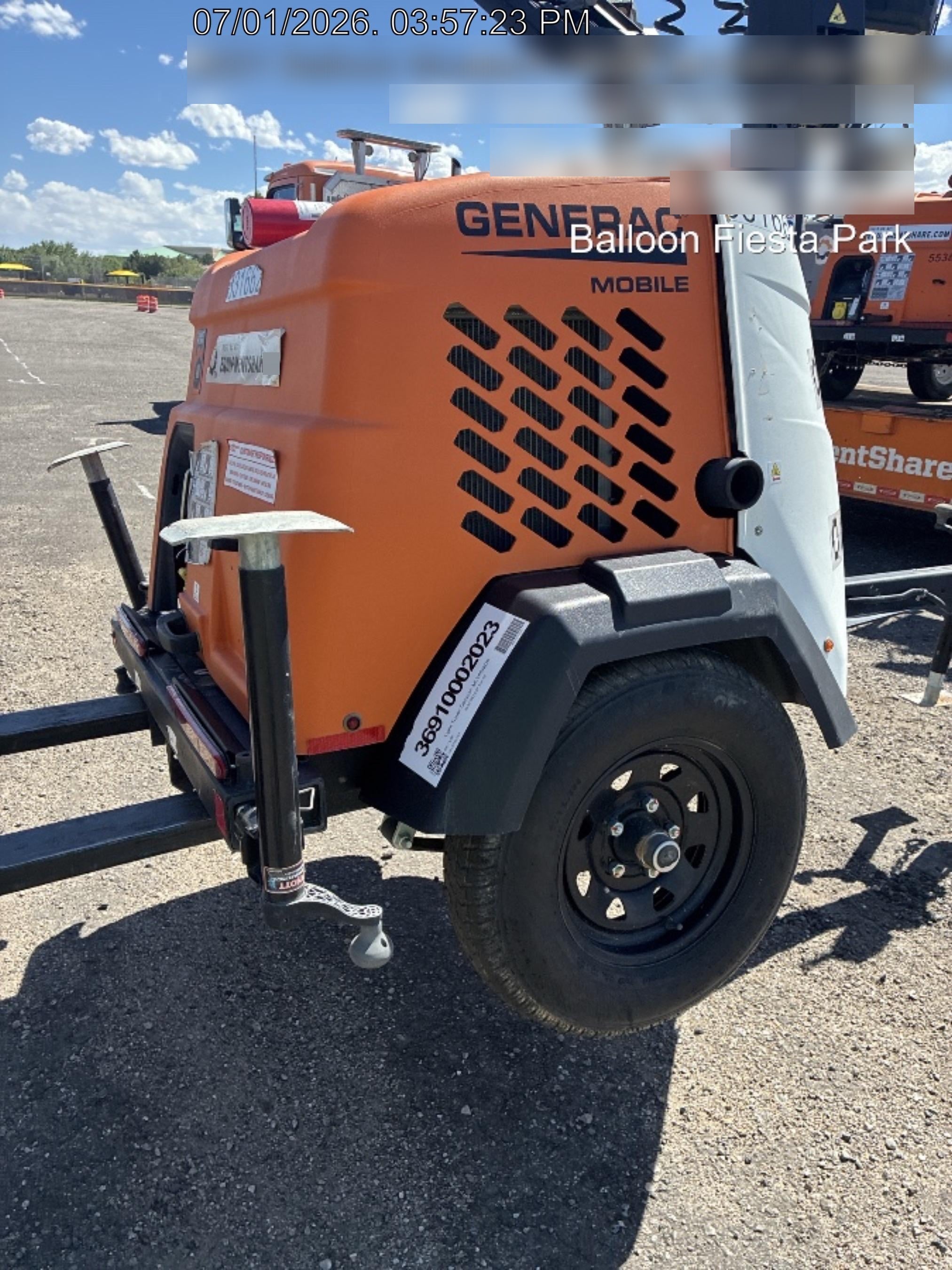 2023 Generac MLT2 Diesel, Flex Switch 120V Input, Powerzone Controller, 
(4) 320W LED Lights, 4kW Generator, 39.9 Gal Fuel Tank, 2" Ball, T3