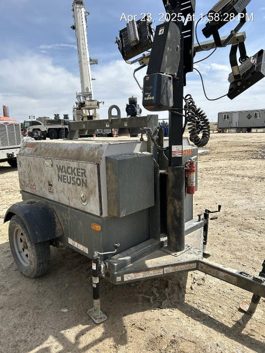 2022 Wacker Neuson LTW20Z1 Isuzu Dsl. Engine, 23' Mast, (4) 300W LED Lights, CWK, Programmable Dawn to Dusk, 360 Deg. Rotation, 57 Gal. Tank, Trailer Mounted