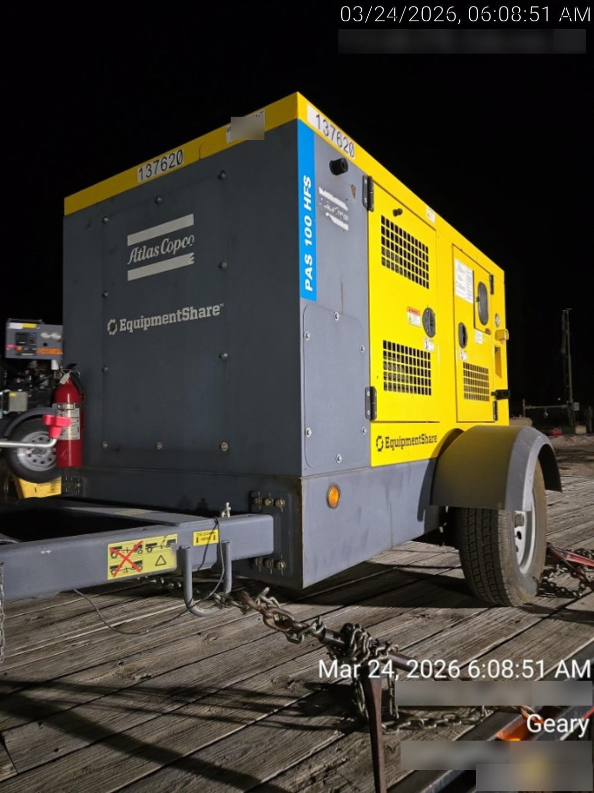 2021 ATLAS COPCO PAS 100 HF CS Enclosed