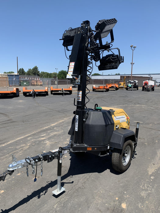 2021 Allmand NLV3GR (4) LED Light Fixture 350W, 23' Vertical Mast, 3kW Prime, Towable, Deep Sea L401, Leveling Jacks, Yanmar T4F 5.8hp