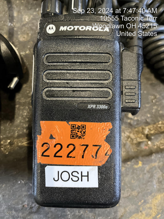 2022 MOTOROLA XPR3300E