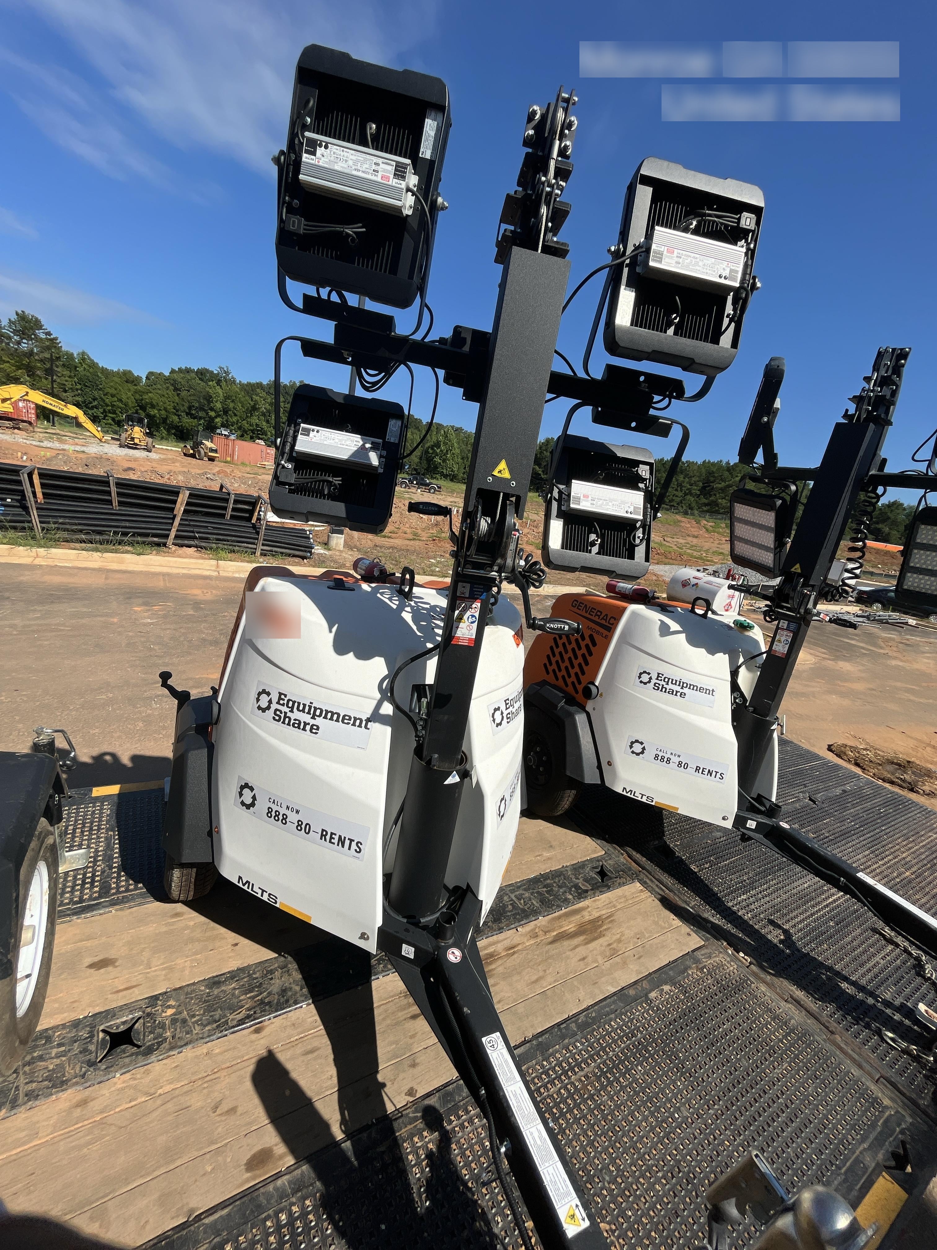 2024 Generac MLT2 Diesel, Flex Switch 120V Input, Powerzone Controller, 
(4) 320W LED Lights, 4kW Generator, 39.9 Gal Fuel Tank, 2" Ball, T3