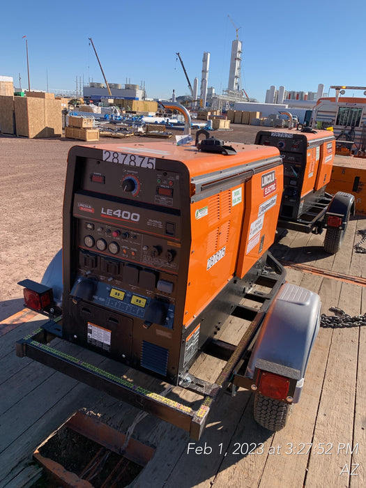 2023 Lincoln Electric LE400 Kubota V1505, Trlr, Cable Rack, Light Kit, ES Decals, T3