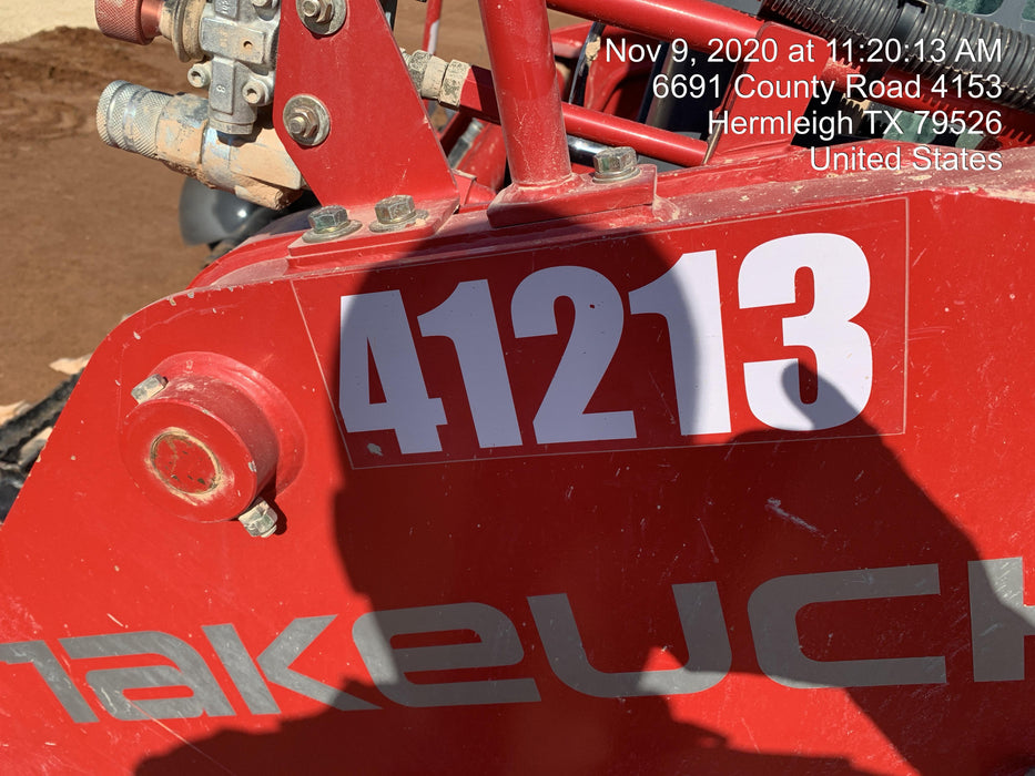 2019 Takeuchi TL8 Cab, Heat/AC, Defroster, 15" Wide Rubber Tracks, Back-up Alarm, Front & Rear Working Lights, Auxiliary Hydraulics, Two-Speed Travel, Electronic Monitoring System, Hydraulic Universal Quick Hitch 76" HD Dirt Bucket with 8 Teeth, 20.3 cubic feet Capacity