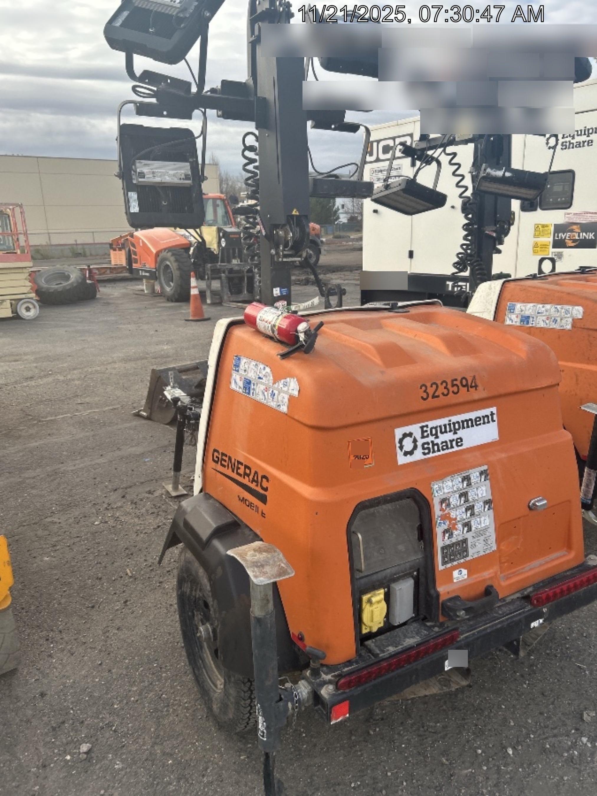 2023 Generac MLT2 Diesel, Flex Switch 120V Input, Powerzone Controller, (4) 320W LED Lights, 4kW Generator, 39.9 Gal Fuel Tank, 2" Ball, T3