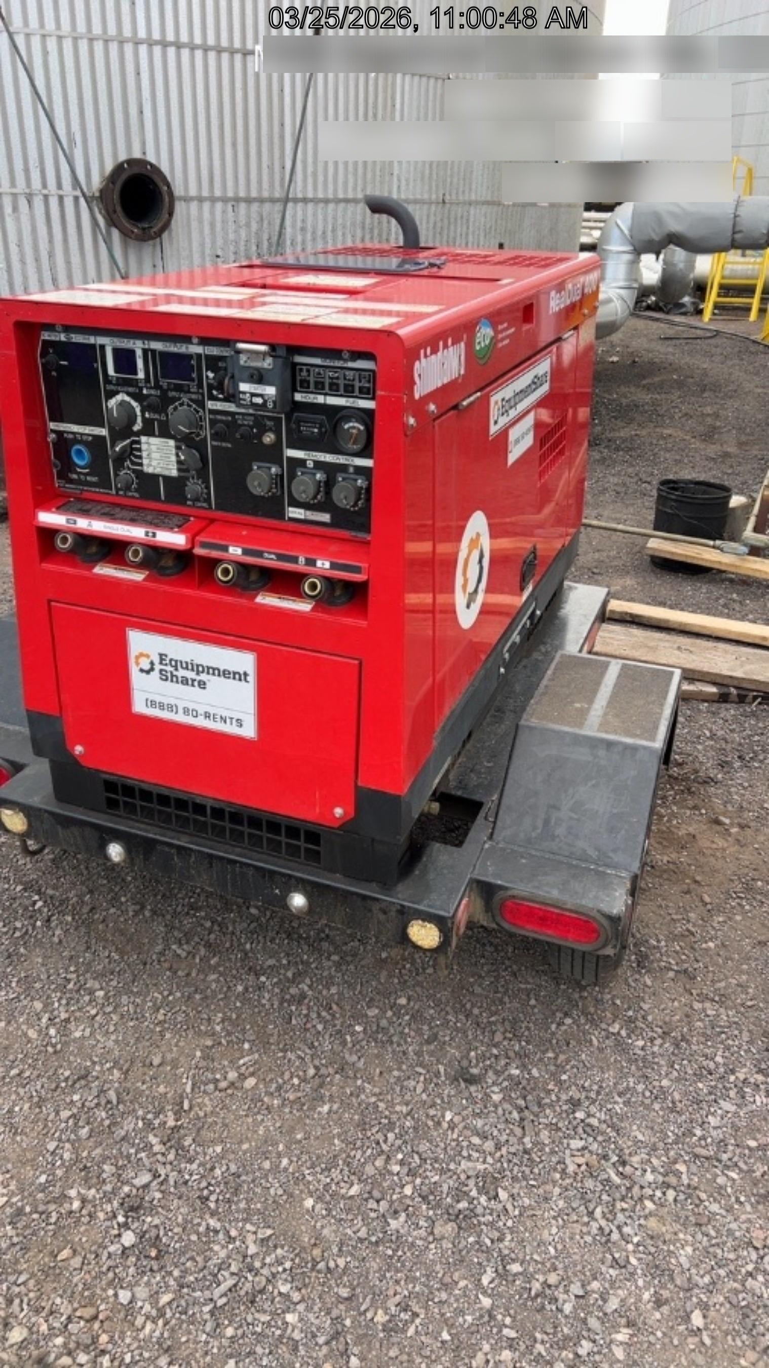 2022 Shindaiwa DGW400MDL Kubota D902 Engine, 23 HP, Dual Op Welder, Wire, Arc, Droop Stick, Tig, and CC Stick Functionality, Simulphase, 3 Phase and 1 Phase Gen Output, Single Axle NB Trlr, Slr Trckl Chrg 12V 12W, Fire Ext