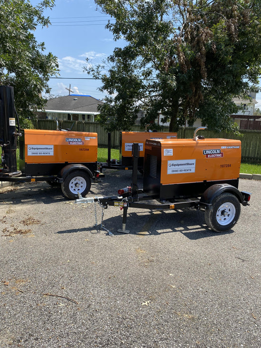 2021 Lincoln Electric Vantage 322 Vantage 322 Ready Pak 3 w/ Decals, ORANGE (includes trailer, cable rack, fender light kit) NO Telematics