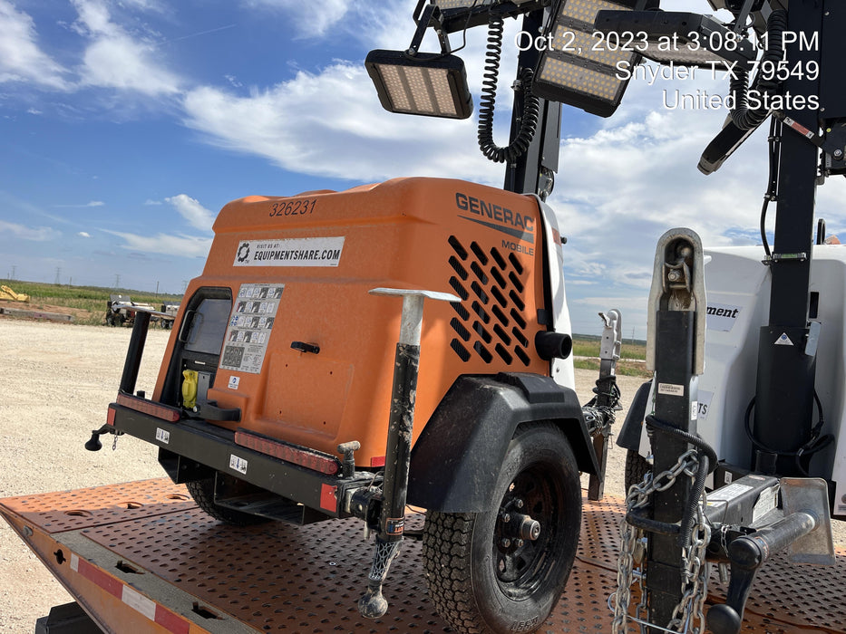 2023 Generac MLT2 Diesel, Flex Switch 120V Input, Powerzone Controller, (4) 320W LED Lights, 4kW Generator, 39.9 Gal Fuel Tank, 2" Ball, T3