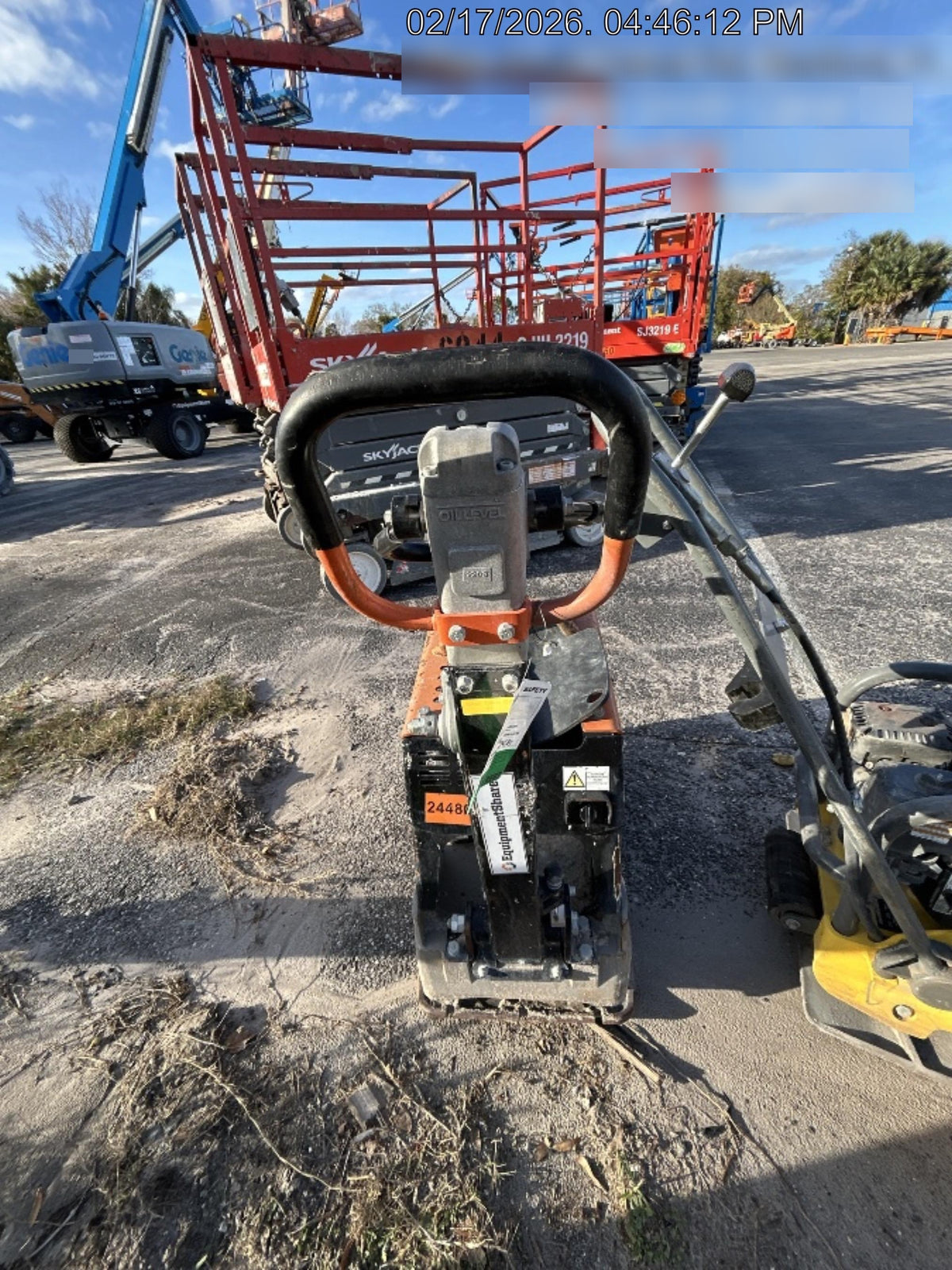 2022 Multiquip MVH158 Honda GX200, 17" Plate, Gas