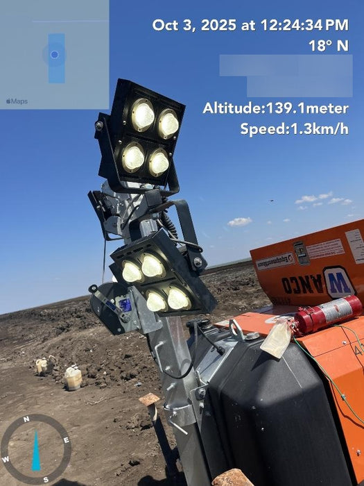 2024 Wanco WLTT-4MM4K Diesel, Deep Sea Controller, Shore Power Plug, Auto Start, (4) 350W LED Floodlights, 4kW Generator, 60 Gal Fuel Tank, 2" Ball, T3