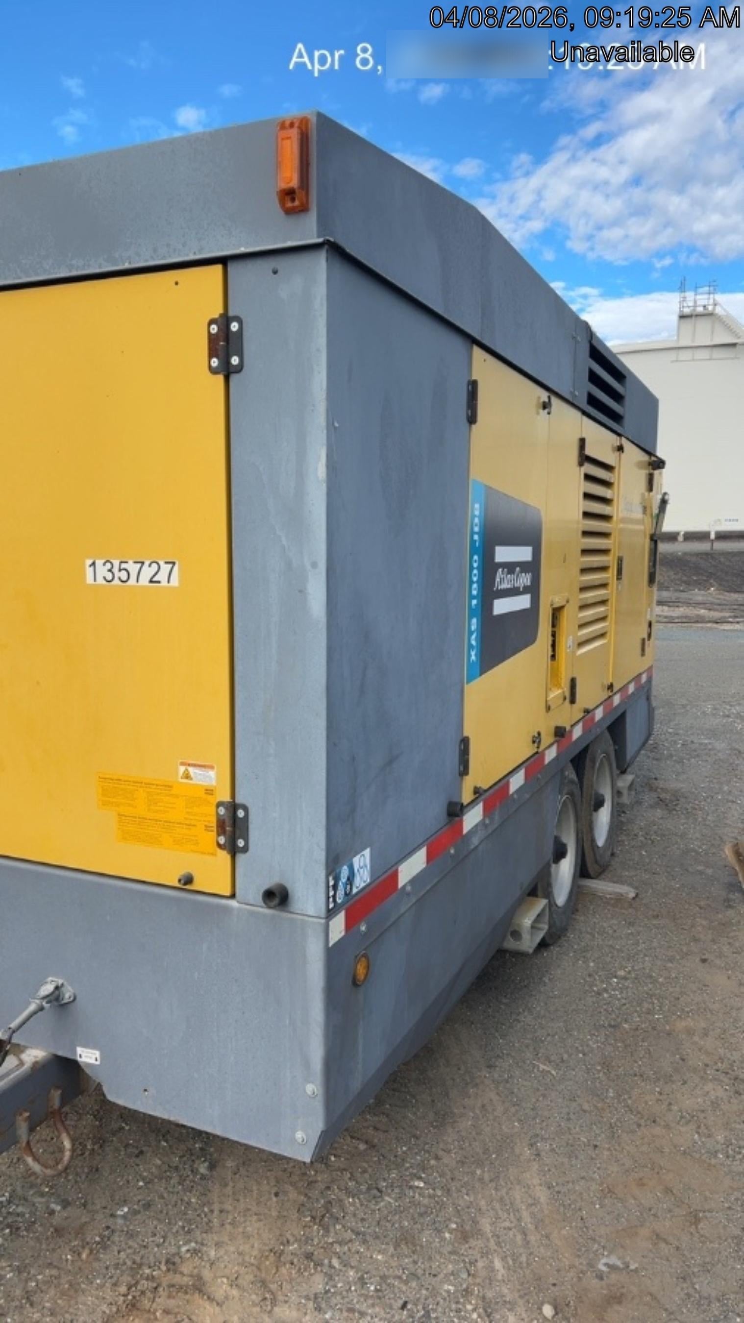2021 ATLAS COPCO XAS 1800