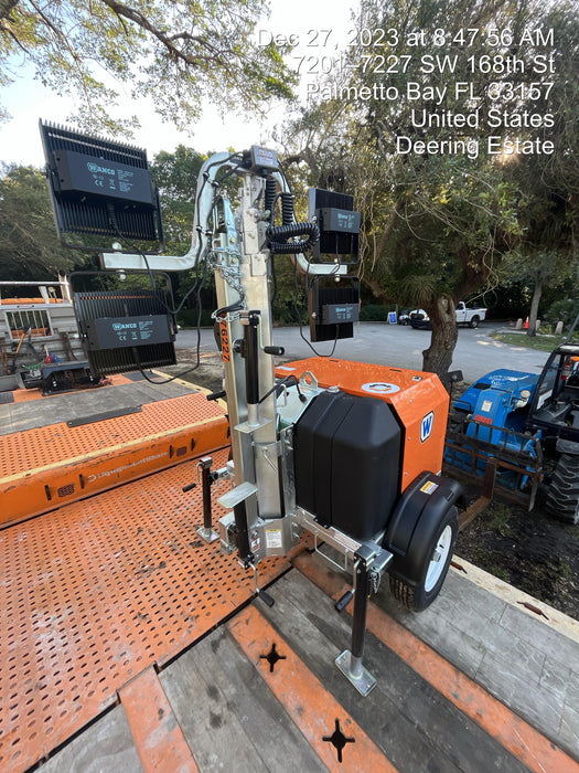 2023 Wanco WLTT-4MM4K Diesel, Deep Sea Controller, Shore Power Plug, Auto Start, (4) 350W LED Floodlights, 4kW Generator, 60 Gal Fuel Tank, 2" Ball, T3