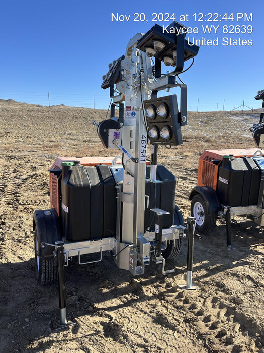 2024 Wanco WLTT-4MM4K Diesel, Deep Sea Controller, Shore Power Plug, Auto Start, (4) 350W LED Floodlights, 4kW Generator, 60 Gal Fuel Tank, 2" Ball, T3