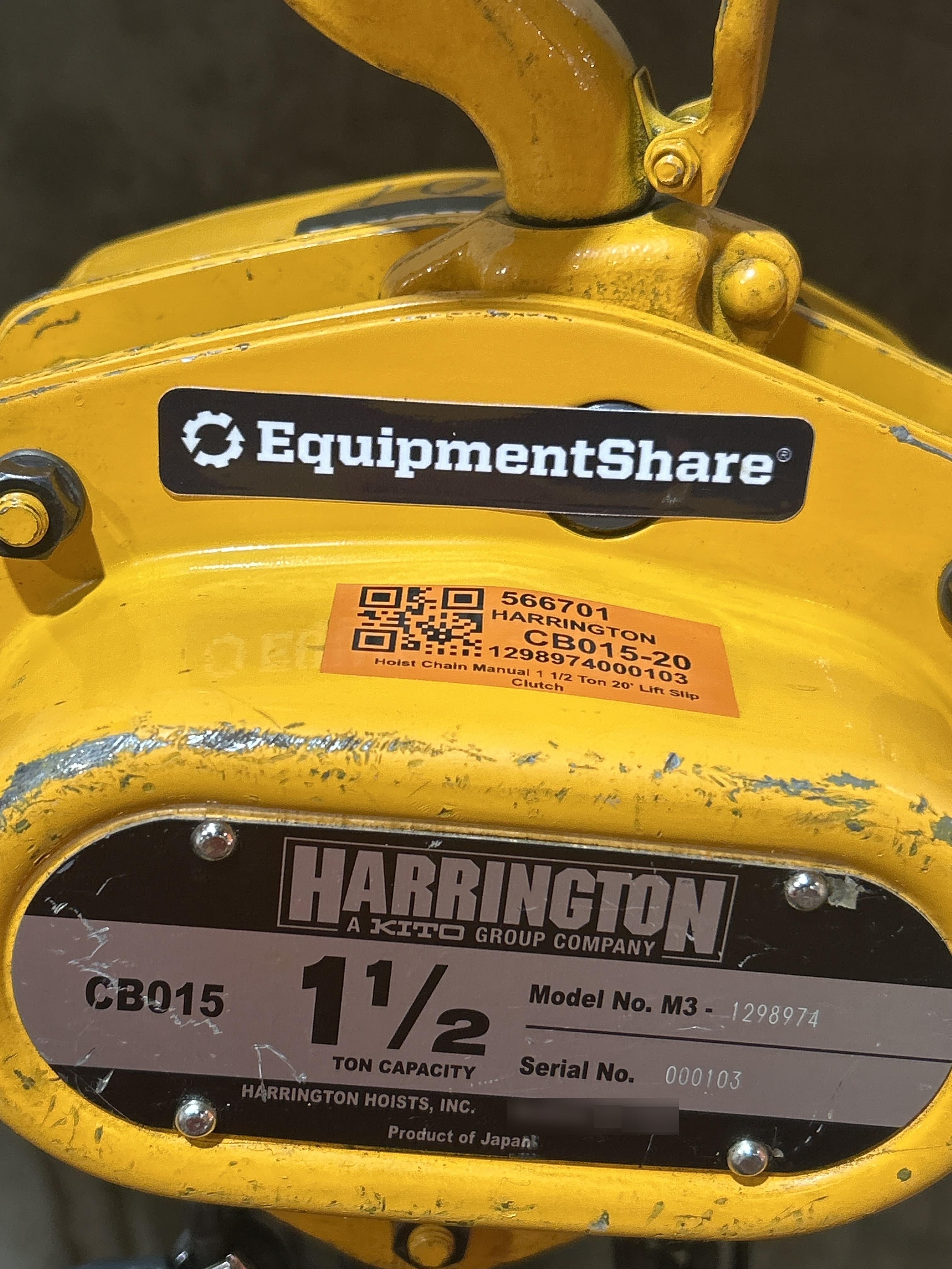2025 HARRINGTON CB015-20