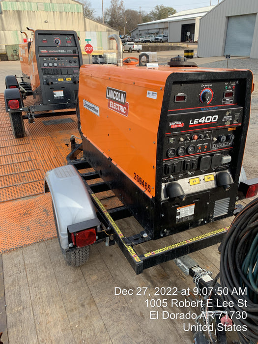 2021 Lincoln Electric Vantage 322 Vantage 322 Ready Pak 3 w/ Decals, ORANGE (includes trailer, cable rack, fender light kit) NO Telematics