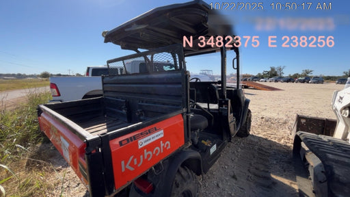 2021 Kubota RTV-X1140W-H Plastic Canopy, Windshield Acrylic Clear, LED Strobe Light, Wire Harness Kit, Back up Alarm