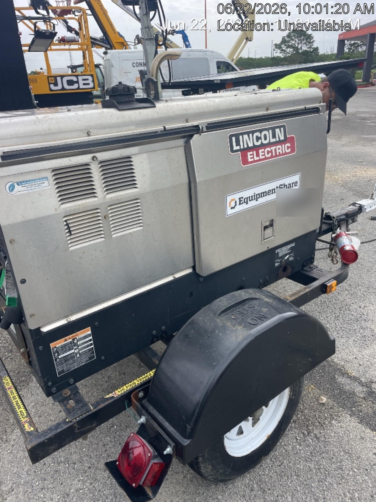 2019 Lincoln Electric Vantage 322 Ready-Pak 3, Two Wheel Trailer, Fender and Light Kit, Cable Rack