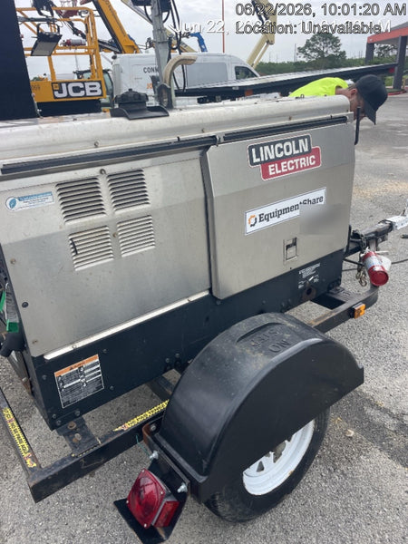2019 Lincoln Electric Vantage 322 Ready-Pak 3, Two Wheel Trailer, Fender and Light Kit, Cable Rack