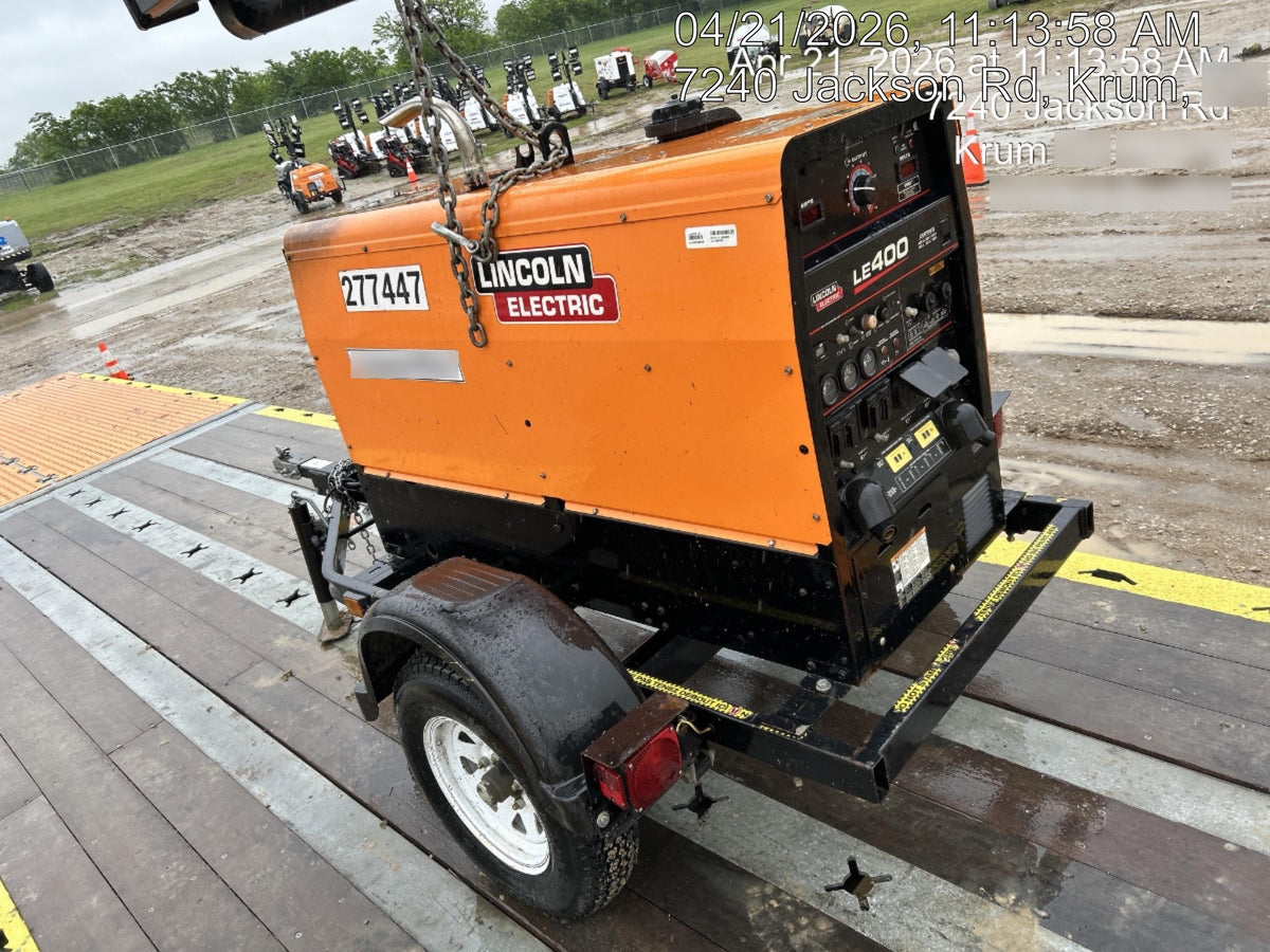 2022 Lincoln Electric LE400 Kubota V1505, Trlr, Cable Rack, Light Kit, ES Decals, T3