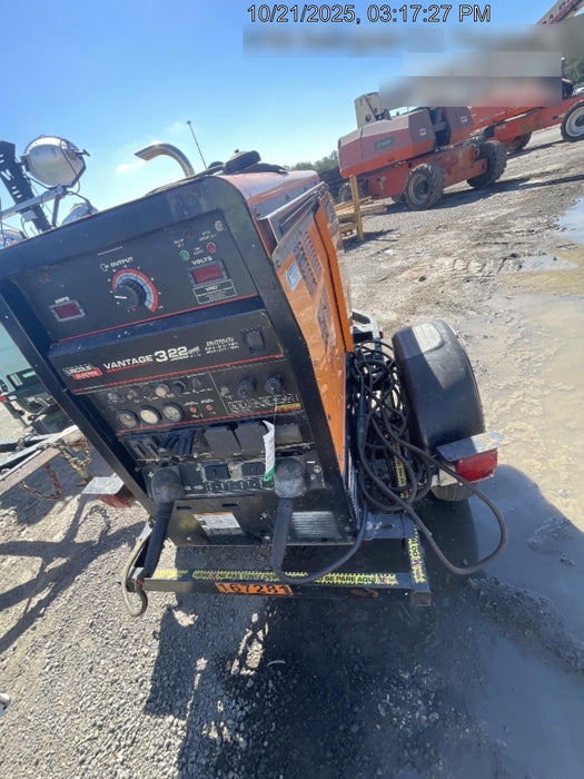 2021 Lincoln Electric Vantage 322 Vantage 322 Ready Pak 3 w/ Decals, ORANGE (includes trailer, cable rack, fender light kit) NO Telematics