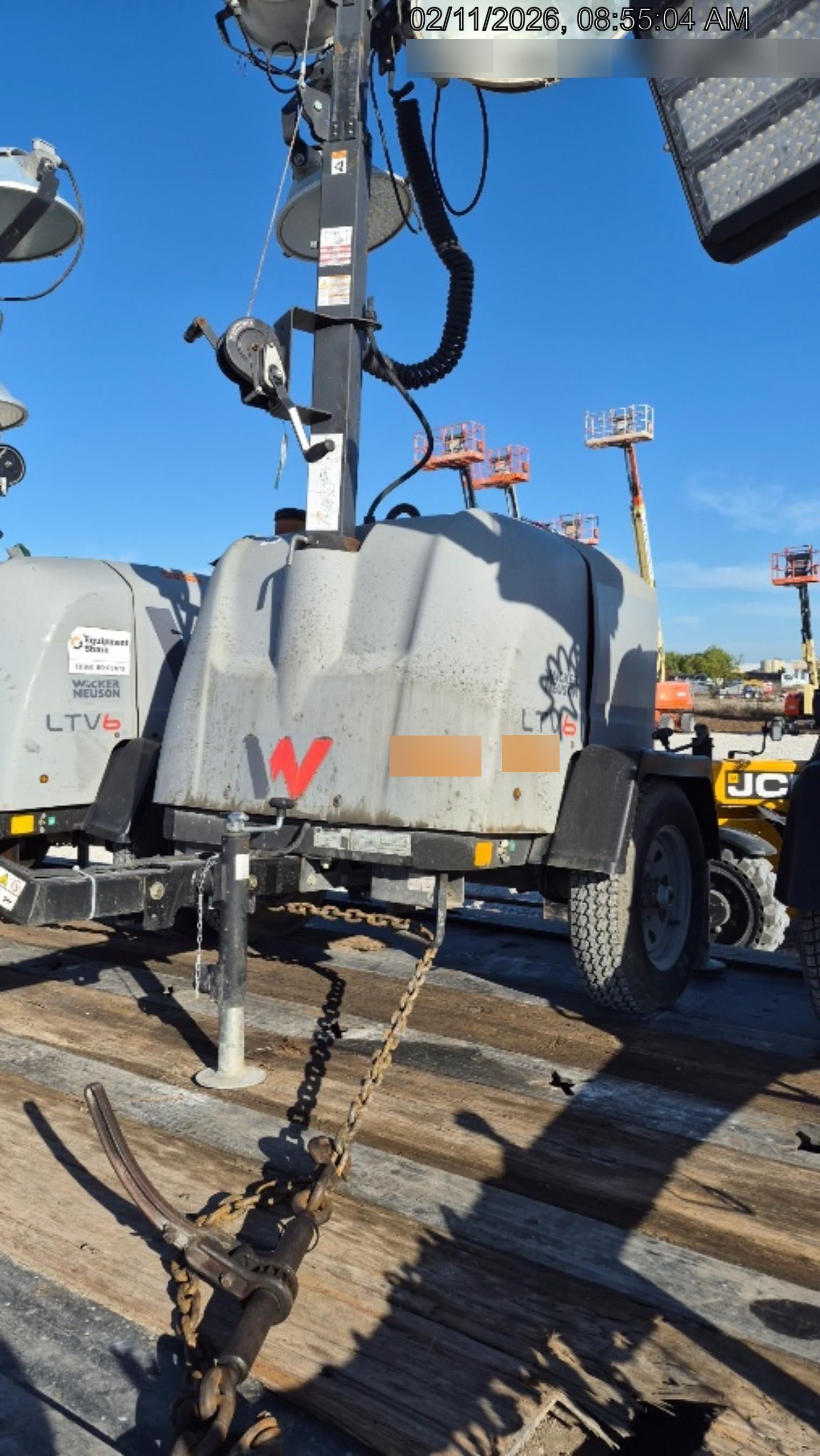 2019 Wacker Neuson LTV6L-MH Wacker Neuson LTV6L Mobile Light Tower w/Fuel Level Sensor Installed