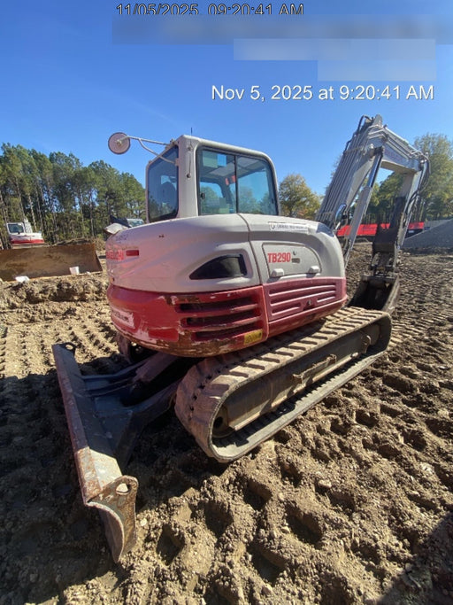 2020 Takeuchi TB290C Cab/Heat/Air, Rubber Tracks, Manual TAG QC