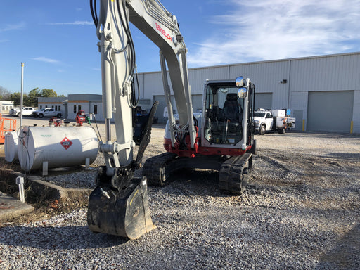 2019 Takeuchi TB290 Cab, AC, Rubber Tracks, Dozer Blade, Travel Alarm, Control Pattern Change Valve, Auxiliary Hydraulics w/18" Quick Coupler Bucket with teeth, 6.2 cu. ft. capacity/24" Quick Coupler Bucket with teeth, 8.6 cu. ft. capacity/36" Quick Coupler Bucket with teeth, 13.4 cu. ft. capacity, Quick Coupler, Hydraulic Thumb Installed