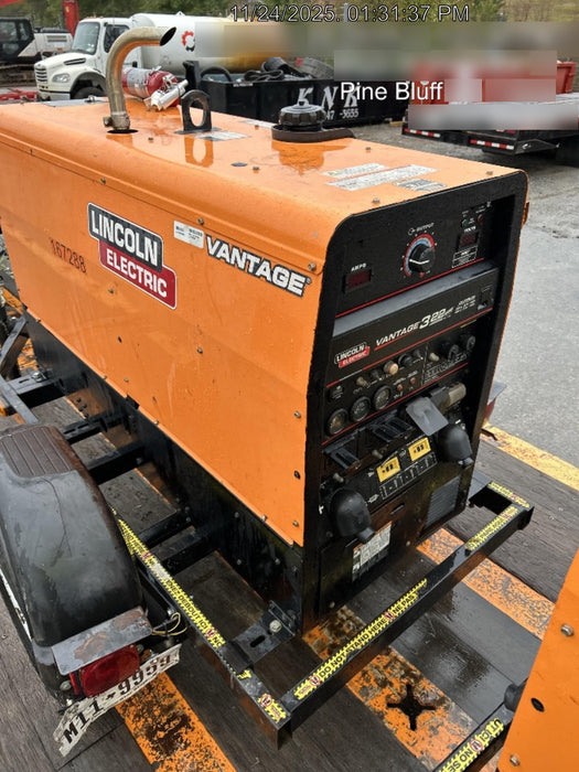 2021 Lincoln Electric Vantage 322 Vantage 322 Ready Pak 3 w/ Decals, ORANGE (includes trailer, cable rack, fender light kit) NO Telematics