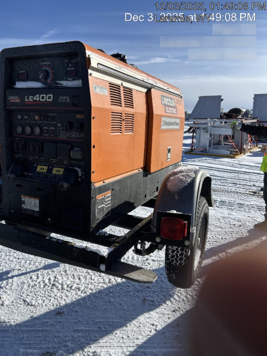 2022 Lincoln Electric LE400 Kubota V1505, Trlr, Cable Rack, Light Kit, ES Decals, T3