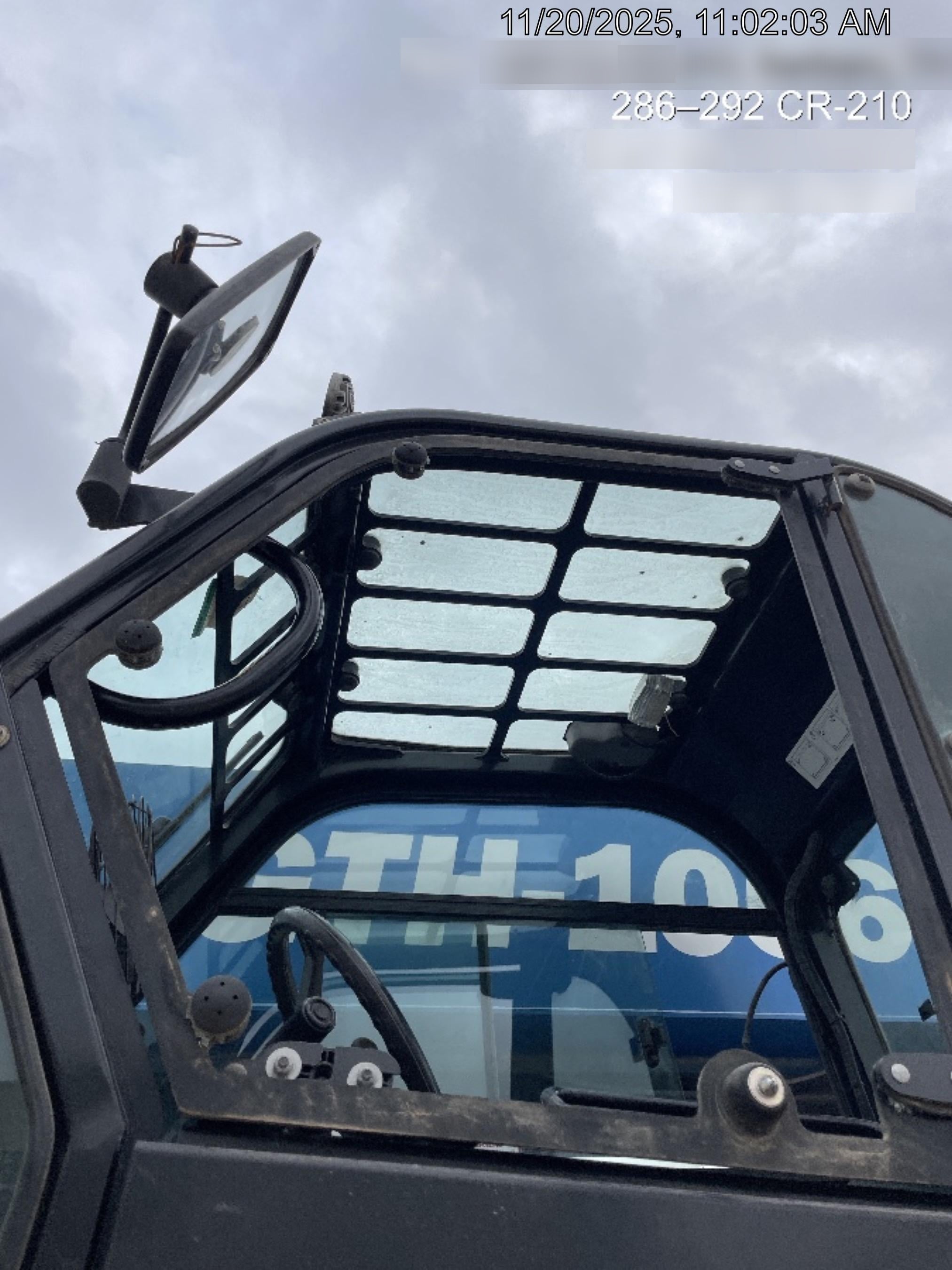 2018 Genie GTH-1056 Genie GTH-1056 w/CAB, Solid Tires, Work Lights, 60" carriage/forks, cab mesh, beacon