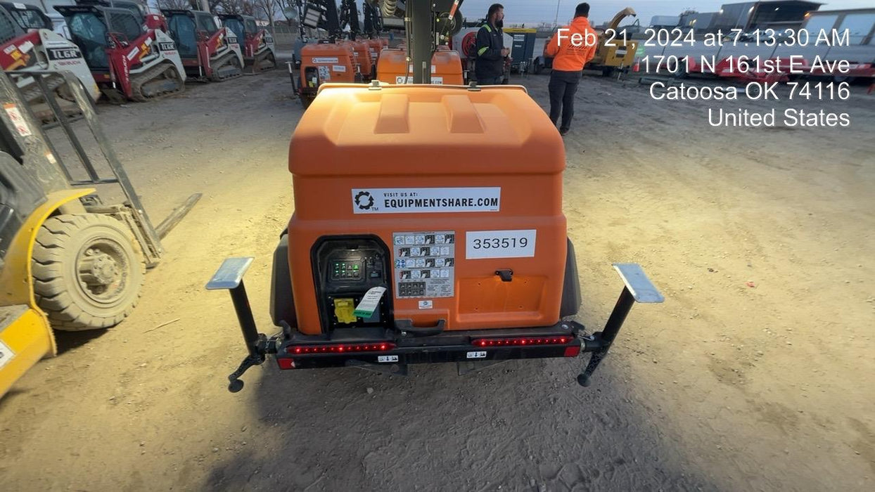 2023 Generac MLT2 Diesel, Flex Switch 120V Input, Powerzone Controller, (4) 320W LED Lights, 4kW Generator, 39.9 Gal Fuel Tank, 2" Ball, T3