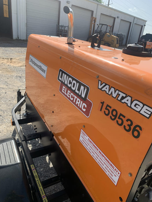 2021 Lincoln Electric Vantage 322 Vantage 322 Ready Pak 3 w/ Decals, ORANGE (includes trailer, cable rack, fender light kit) NO Telematics