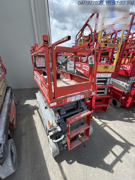 2020 Skyjack SJIII-3219 Solid NM Tires, Half height spring hinged entry gate, Dual Beacons, 800W Inverter