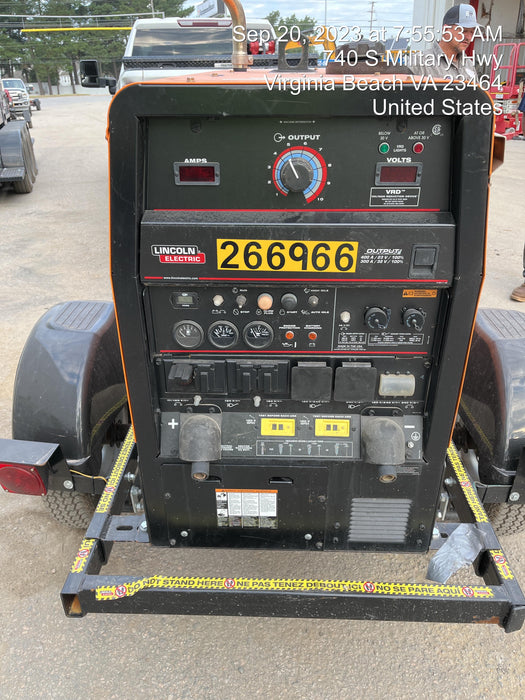 2022 Lincoln Electric LE400 Kubota V1505, Trlr, Cable Rack, Light Kit, ES Decals, T3