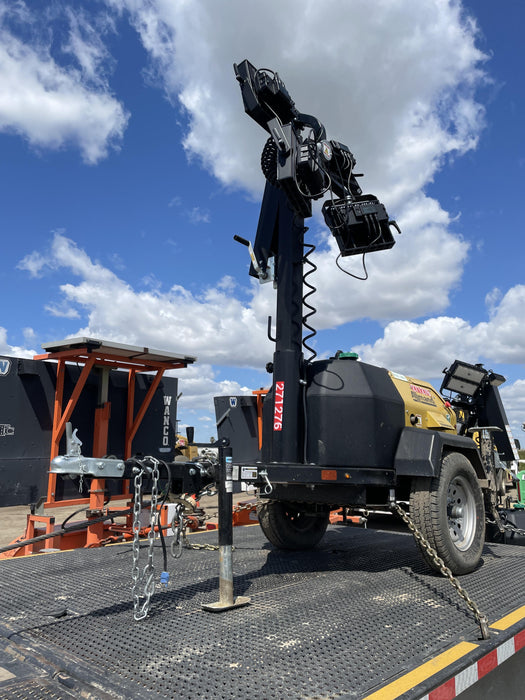 2022 Allmand NLV3GR (4) LED Light Fixture 350W, 23' Vertical Mast, 3kW Prime, Towable, ES Decals, T3