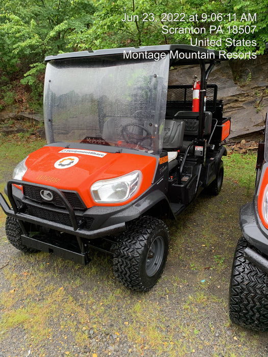 2021 Kubota RTV-X1140W-H Plastic Canopy, Windshield Acrylic Clear, LED Strobe Light, Wire Harness Kit, Back up Alarm